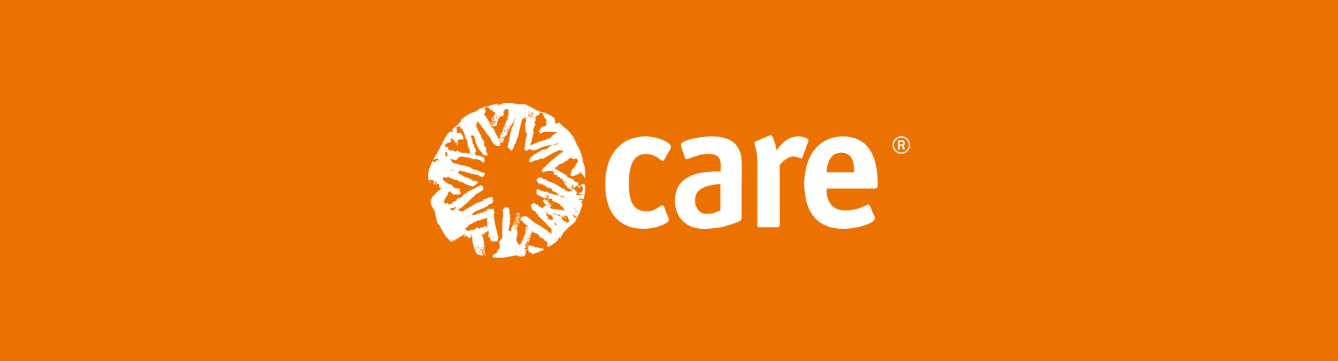 Care.org logo on orange background